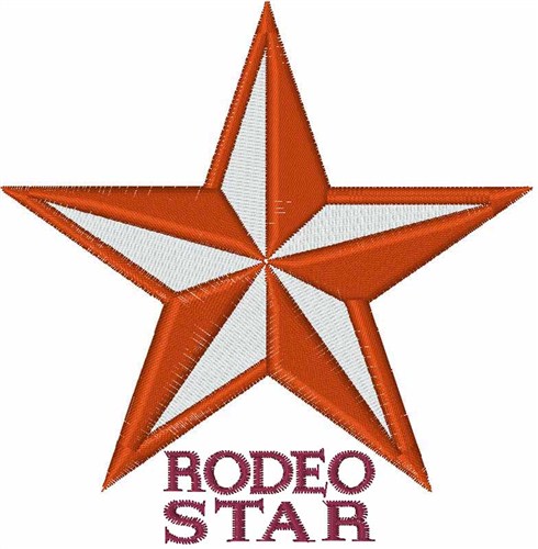 Rodeo Star Machine Embroidery Design