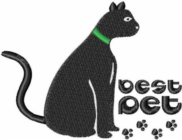 Picture of Cat Best Pet Machine Embroidery Design