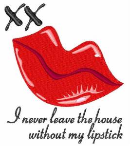 Picture of Never Without Lipstick Machine Embroidery Design