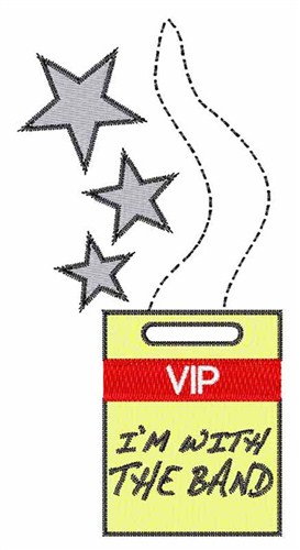 VIP With the Band Machine Embroidery Design