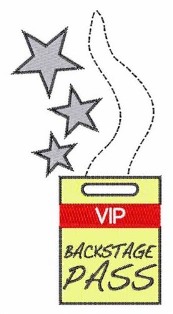 Picture of VIP Backstage Pass Machine Embroidery Design