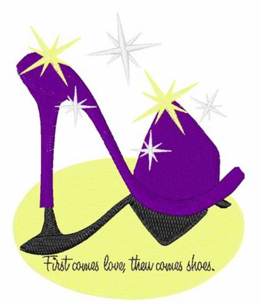 Picture of High Heel Love Machine Embroidery Design