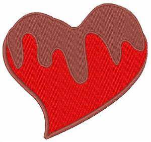 Picture of Chocolate Covered Heart Machine Embroidery Design
