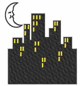 Picture of City Lights Machine Embroidery Design