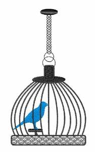 Picture of Bird Cage Machine Embroidery Design