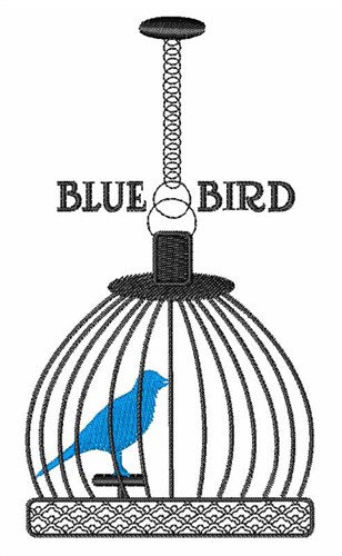 Blue Bird Machine Embroidery Design