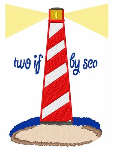 Two If By Sea Machine Embroidery Design