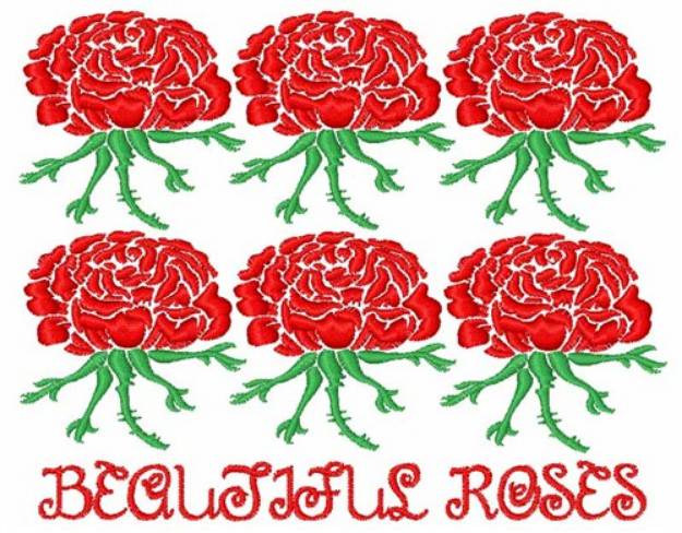 Picture of Beautiful Roses Machine Embroidery Design