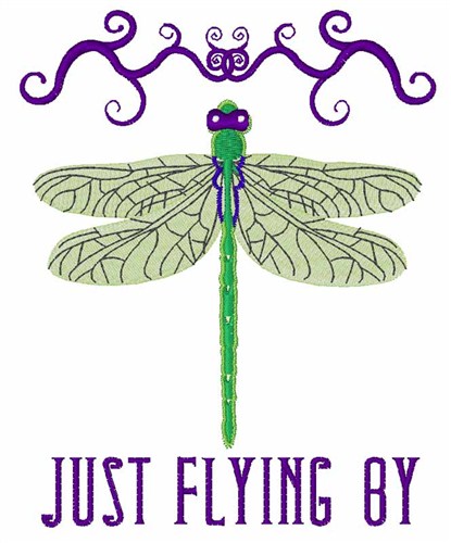 Just Flying By Machine Embroidery Design