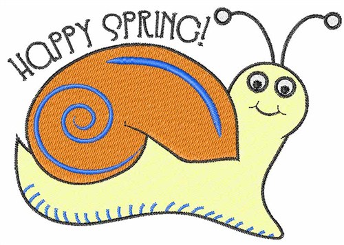 Happy Spring! Machine Embroidery Design