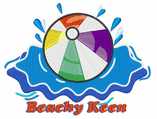 Beachy Keen Machine Embroidery Design