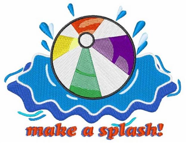 Picture of Make A Splash! Machine Embroidery Design