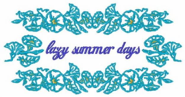 Picture of Lazy Summer Days Machine Embroidery Design