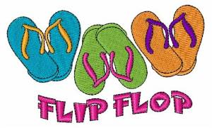 Picture of Flip Flop Machine Embroidery Design