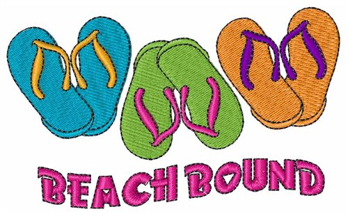 Beach Bound Machine Embroidery Design