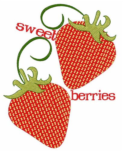 Sweet Berries Machine Embroidery Design