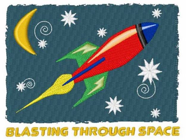 Picture of Blasting Through Space Machine Embroidery Design