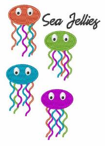 Picture of Sea Jellies Machine Embroidery Design