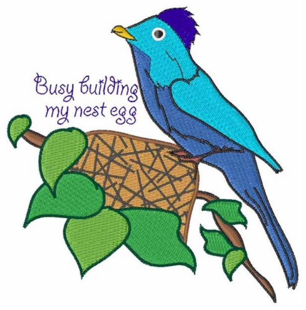 Picture of My Nest Egg Machine Embroidery Design