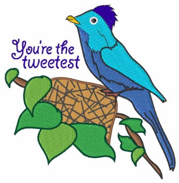 Picture of Youre The Tweetest Machine Embroidery Design