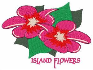 Picture of Island Flowers Machine Embroidery Design