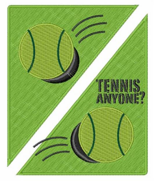 Picture of Tennis Anyone? Machine Embroidery Design