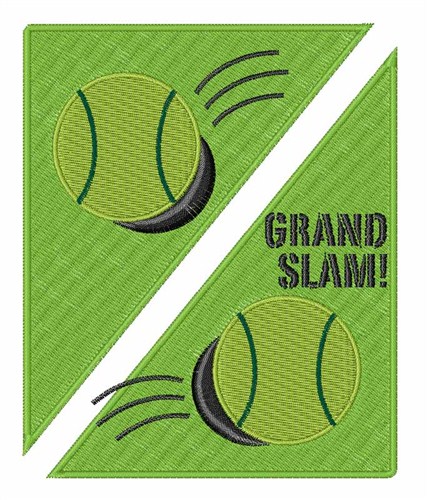 Tennis Grand Slam Machine Embroidery Design