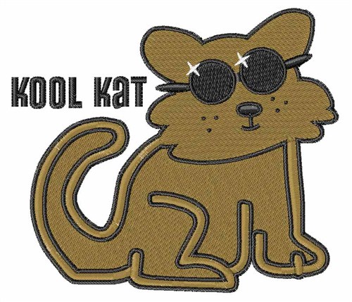 Kool Kat Machine Embroidery Design