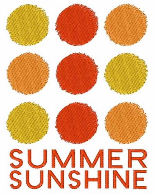 Picture of Summer Sunshine Machine Embroidery Design