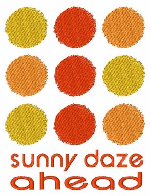 Picture of Sunny Daze Ahead Machine Embroidery Design