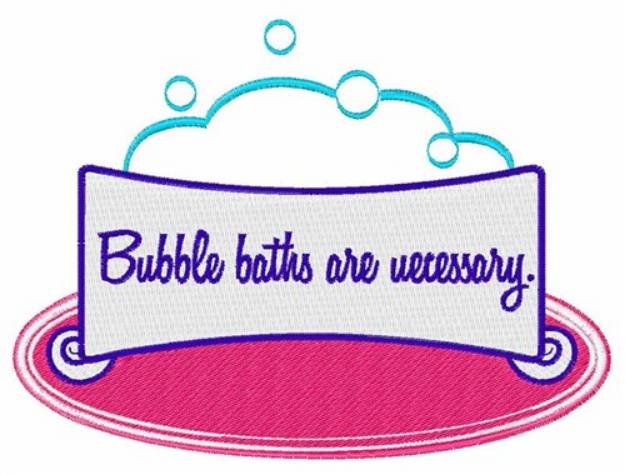 Picture of Bubbles Are Necessary Machine Embroidery Design