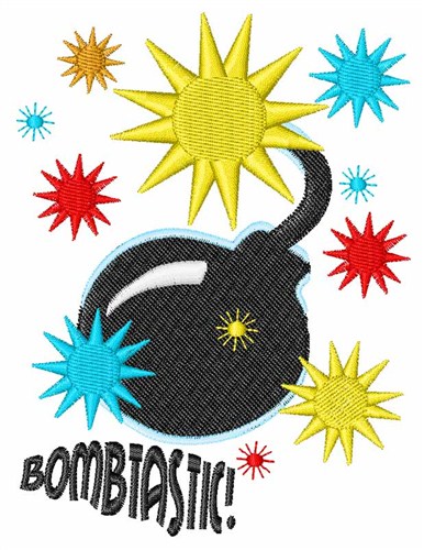 Bombtastic Machine Embroidery Design