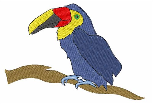 Toucan on a Limb Machine Embroidery Design