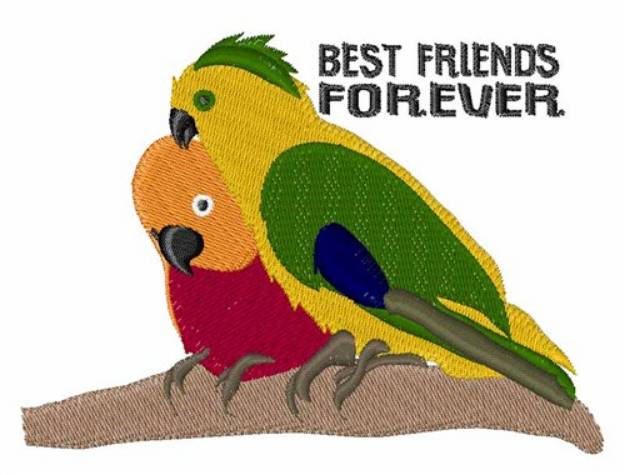 Picture of Bird Best Friends Machine Embroidery Design