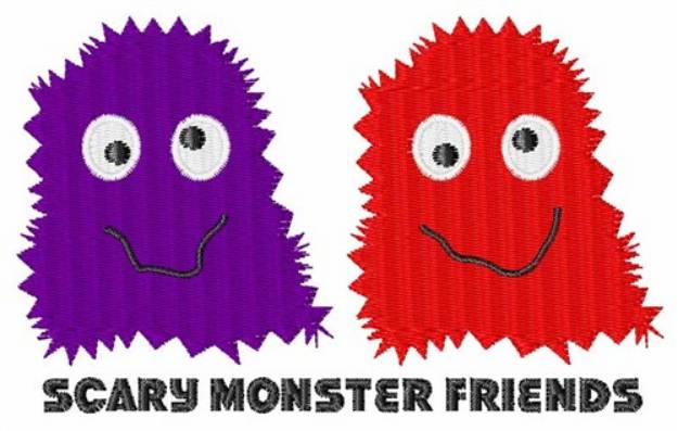 Picture of Scary Monster Friends Machine Embroidery Design
