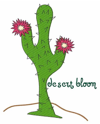 Desert Bloom Machine Embroidery Design