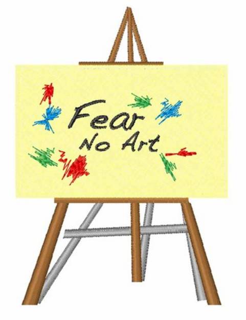 Picture of Fear No Art Machine Embroidery Design