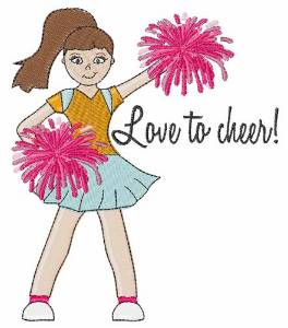 Picture of Love To Cheer Machine Embroidery Design