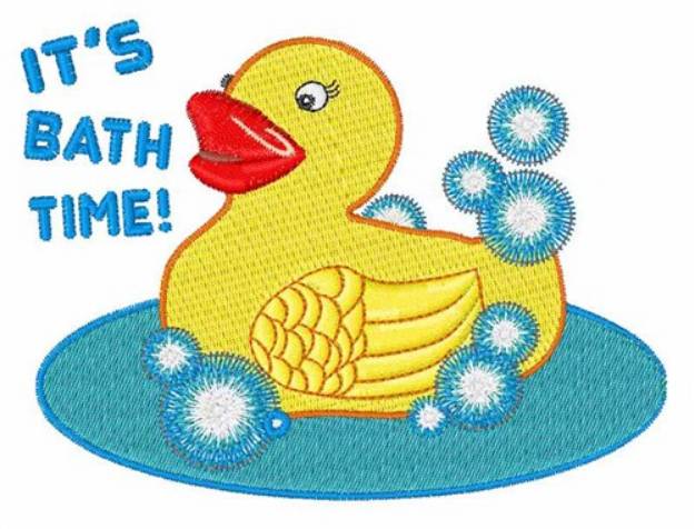 Picture of Its Bath Time Machine Embroidery Design