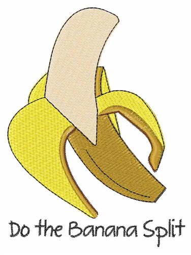 Banana Split Machine Embroidery Design