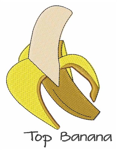Top Banana Machine Embroidery Design