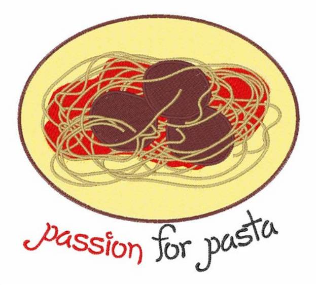 Picture of Passion For Pasta Machine Embroidery Design
