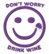 Picture of Drink Wine Smiley Machine Embroidery Design