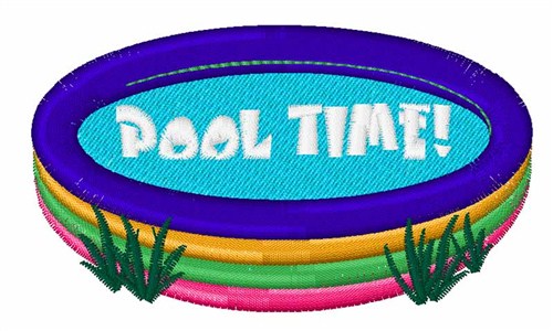 Pool Time Machine Embroidery Design