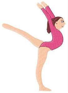 Picture of Gymnast Girl Machine Embroidery Design