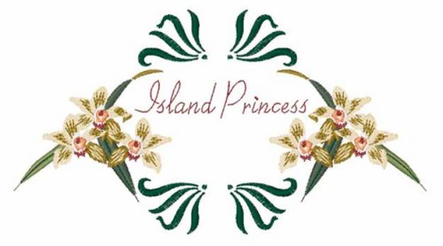 Picture of Paradise Island Princess Machine Embroidery Design