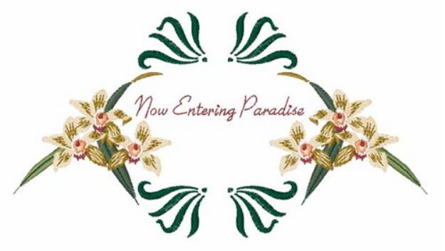 Picture of Now Entering Paradise Machine Embroidery Design