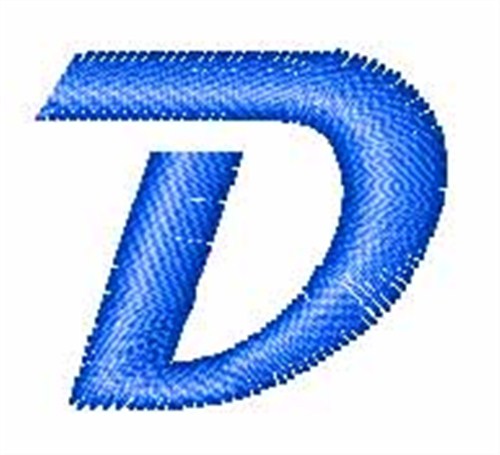 Magneto Letter D Machine Embroidery Design
