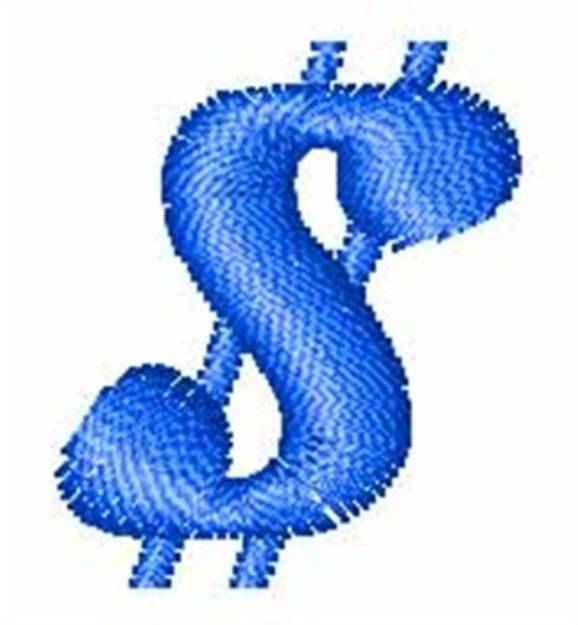 Picture of Magneto Dollar Sign $ Machine Embroidery Design