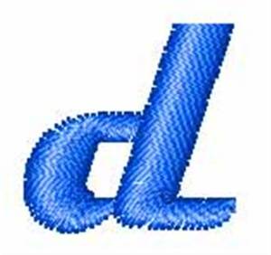 Picture of Magneto Lowercase d Machine Embroidery Design